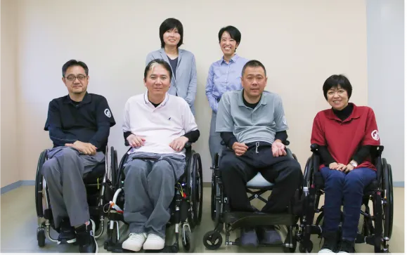 自立支援センターおおいた様インタビューの集合写真